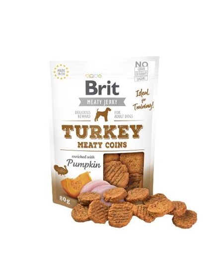 Изображение BRIT Turkey Meaty Coins - dog treat - 80 g