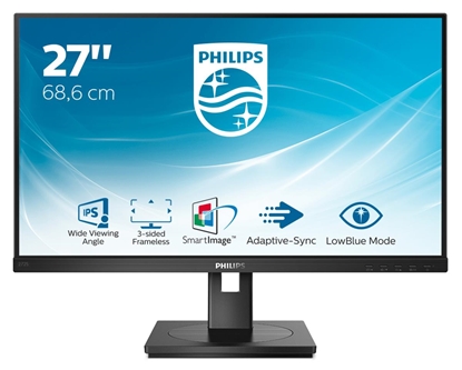 Attēls no Philips S Line 272S1AE/00 LED display 68.6 cm (27") 1920 x 1080 pixels Full HD LCD Black