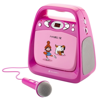 Изображение GoGen Portable Maxi Karaoke CD Player with bluetooth GOGMAXIKARAOKEP Pink, 6xLR14 (type C)