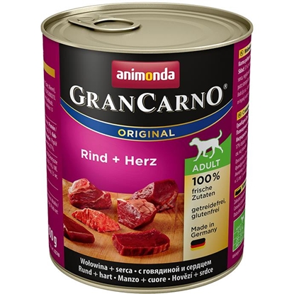 Attēls no ANIMONDA GranCarno Adult Beef and hearts - Wet dog food - 800 g