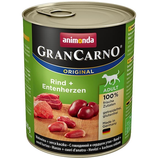 Picture of ANIMONDA GranCarno Adult Beef and duck hearts - wet dog food - 800g