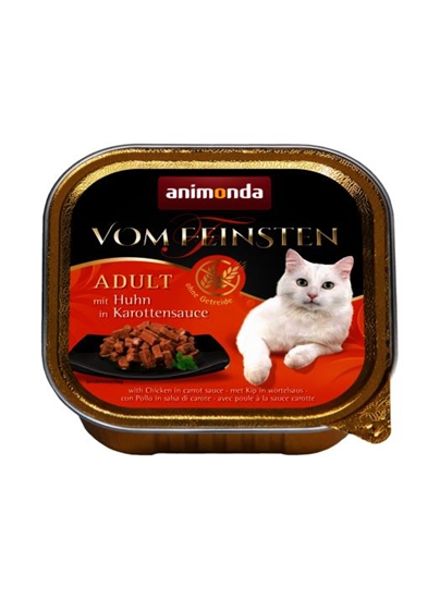 Изображение ANIMONDA Vom Feinsten Adult Chicken in carrot sauce - wet cat food - 100g