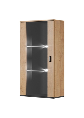 Picture of Cama hanging display cabinet SOHO lefkas oak/black