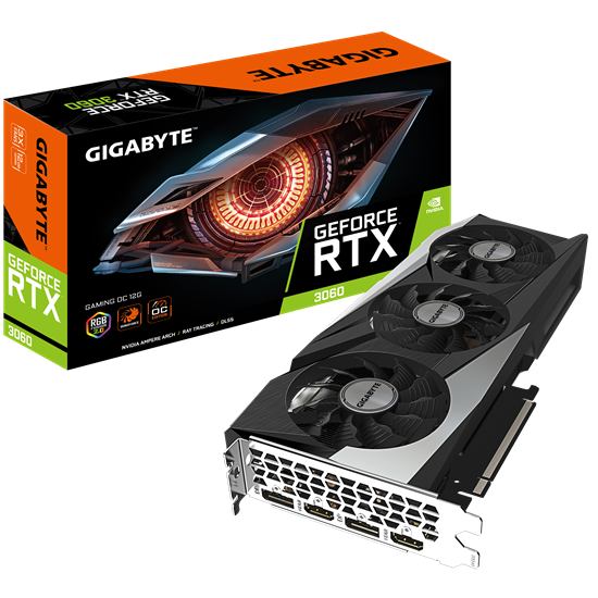 Изображение Gigabyte GeForce RTX 3060 GAMING OC 12G NVIDIA 12 GB GDDR6