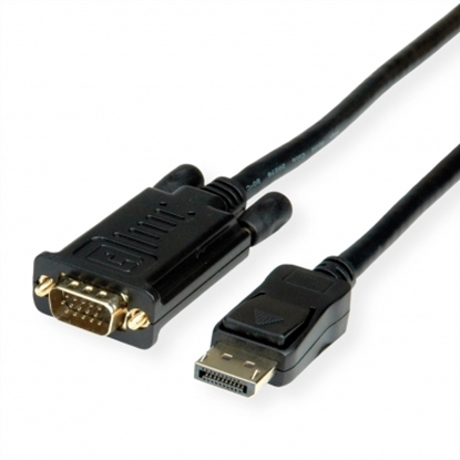 Attēls no VALUE Cable DisplayPort - VGA, M / M, black, 2 m