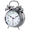 Picture of Hama Alarm Clock Nostalgy, silver fluorescent        186326