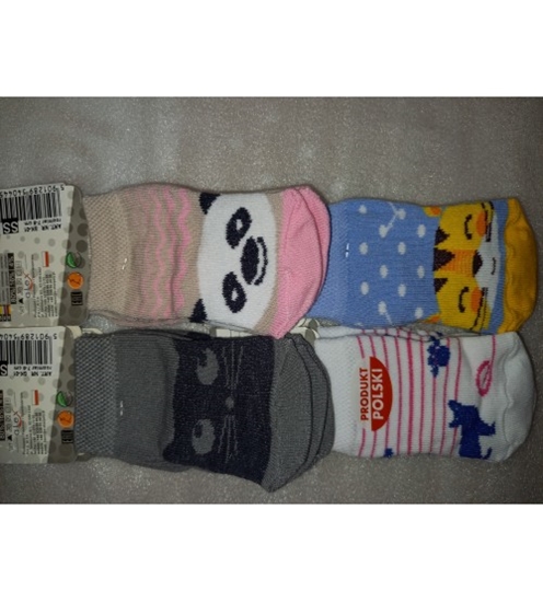 Picture of 0-3 mēn. (5-6 cm, izm.9-11) zeķes kokvilna dažādas SK-01-SSS