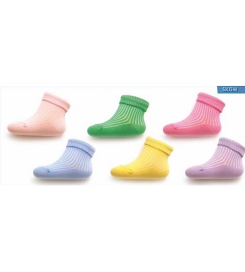 Picture of 12-18 mēn. (12-13 cm, apavu izm.18-20) zeķes kokvilna dažādas SKGW-L