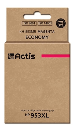 Picture of Actis KH-953MR ink (replacement for HP 953XL F6U17AE; Standard; 25 ml; magenta) - New Chip