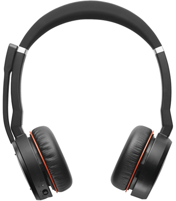Attēls no Jabra Evolve 75 Headset Wireless Head-band Office/Call center Bluetooth Black, Red