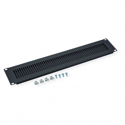 Изображение Value 19” Rack Front Ventilation Panel, 2U, Metal, RAL 9005 black