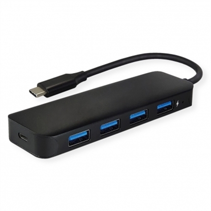 Изображение VALUE USB 3.2 Gen 1 Hub, 4 Ports, Type C Connection Cable
