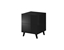 Attēls no Cama bedside table REJA black gloss/black gloss