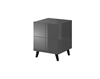 Picture of Cama bedside table REJA graphite grey gloss/graphite grey gloss