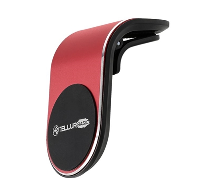 Изображение Tellur Basic Car Phone Holder Magnetic MCM7, Air Vent Mount red