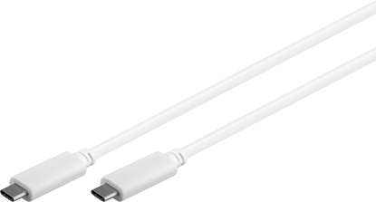 Attēls no Kabel USB MicroConnect USB-C - USB-C 1 m Biały (USB3.1CC1W)