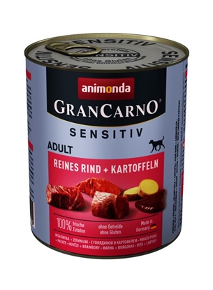 Изображение ANIMONDA GranCarno Adult Sensitiv Beef with potatoes - wet dog food - 800g