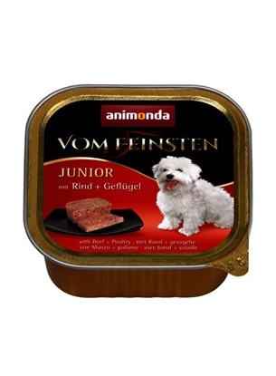 Изображение ANIMONDA Vom Feinsten Junior Beef with poultry - wet dog food - 150g