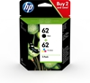Picture of HP N9J71AE Combo 2-Pack BK/Color No. 62