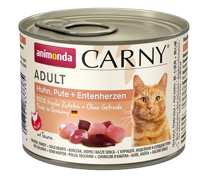 Изображение ANIMONDA Carny Adult Chicken, turkey and duck hearts - wet cat food - 200g