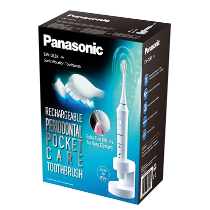 Picture of Panasonic | EW-DL83 | Toothbrush | Rechargeable | For adults | Number of brush heads included 3 | Number of teeth brushing modes 2 | Sonic technology | White