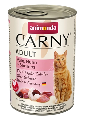 Attēls no ANIMONDA Carny Adult flavour: turkey. chicken. prawns - wet cat food - 400g