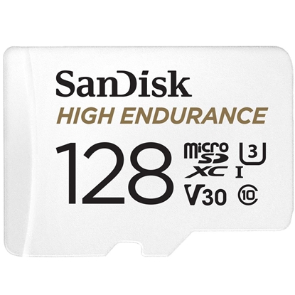 Attēls no SanDisk High Endurance 128 GB MicroSDXC UHS-I Class 10