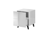 Picture of Cama bedside table REJA white gloss/white gloss