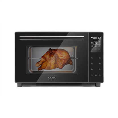 Attēls no Caso Electronic Oven TO 32  Black, Easy to clean: Interior with high-quality anti-stick coating, Sensor touch, Height 34.5 cm, Width 54 cm, 32