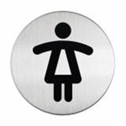 Изображение Norādes zīme SIEVIEŠU,  D=83mm,  no tērauda DURABLE