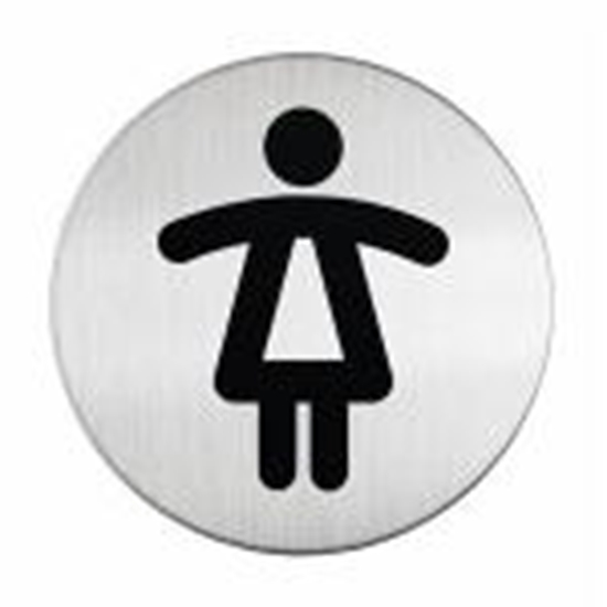 Picture of Norādes zīme SIEVIEŠU,  D=83mm,  no tērauda DURABLE