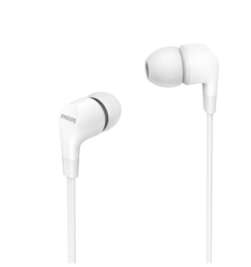 Picture of Philips TAE1105WT/00 headphones/headset Wired In-ear Music White