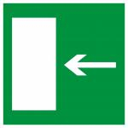 Изображение Uzlīme "Evakuācijas izeja"(pa kreisi) 100x100mm