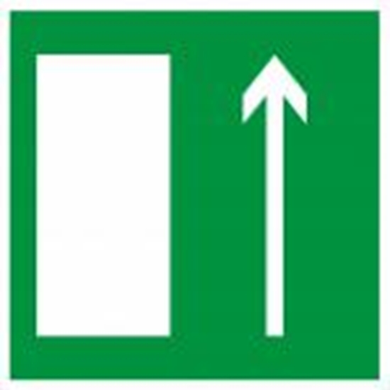 Изображение Uzlīme "Evakuācijas izeja"(uz augšu) 100x100mm