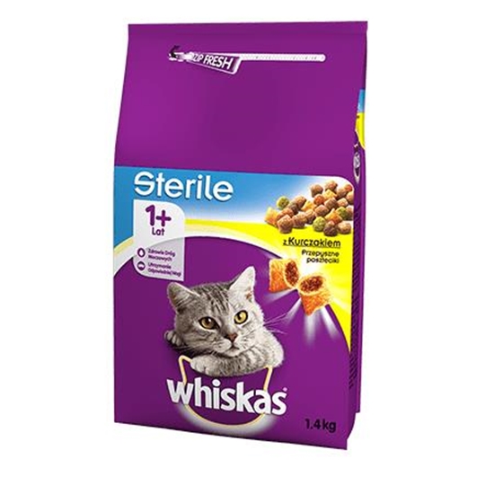 Picture of ‎Whiskas 5900951259180 cats dry food 1.4 kg Adult Chicken