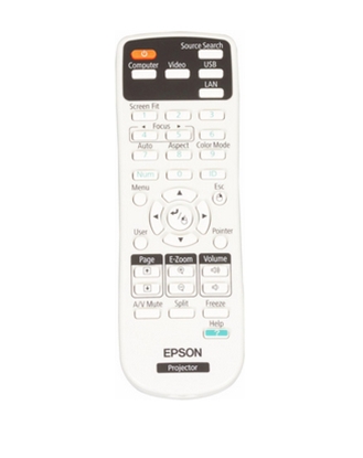Изображение Epson 1566090 remote control Projector Press buttons