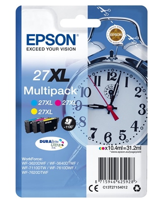 Attēls no Epson DURABrite Ultra Ink 27 XL Multipack (3 colors)      T 2715