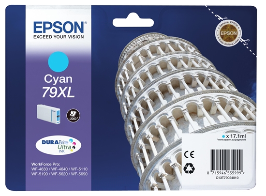 Picture of Epson DURABrite Ultra Ink 79 XL ink cartridge cyan T 7902