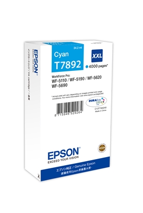 Изображение Epson DURABrite Ultra Ink XXL ink cartridge cyan T 7892