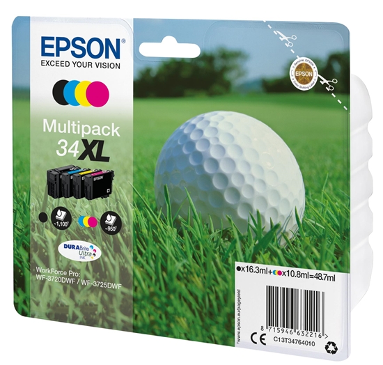 Picture of Epson DURABrite Ultra Multipack (4 colors) 34 XL          T 3476