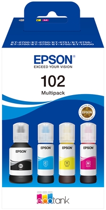 Attēls no Epson EcoTank 4-colour Multipack T 102                     T 03R6