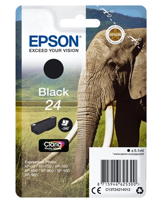 Изображение Epson ink cartridge black Claria Photo HD T 242     T 2421