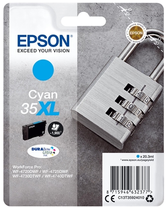 Attēls no Epson ink cartridge cyan DURABrite Ultra Ink 35 XL T 3592