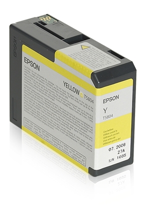 Изображение Epson ink cartridge yellow T 580  80 ml              T 5804