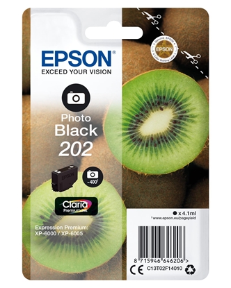 Picture of Epson ink cartridge photo black Claria Premium 202        T 02F1