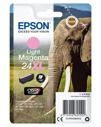 Attēls no Epson ink cartridge XL light magenta Claria Photo HD   T 2436