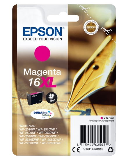 Picture of Epson ink cartridge XL magenta DURABrite Ultra T 163     T 1633