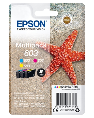 Изображение Epson Multipack 3-Colours 603                       T 03U5