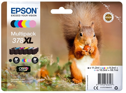 Picture of Epson Multipack Claria Photo HD T 378 XL (6 colors)       T 3798