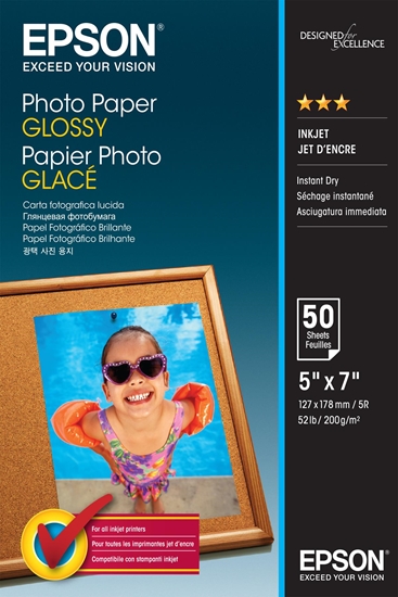 Изображение Epson Photo Paper Glossy 13x18 cm 50 Sheets 200 g